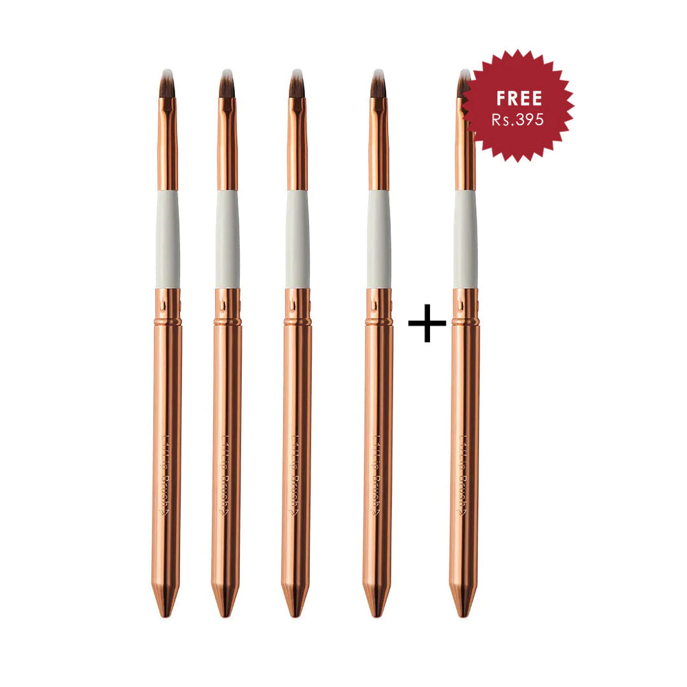 Pigment Play Lip Brush 4pc Set + 1 Full Size Product Worth 25% Value Free