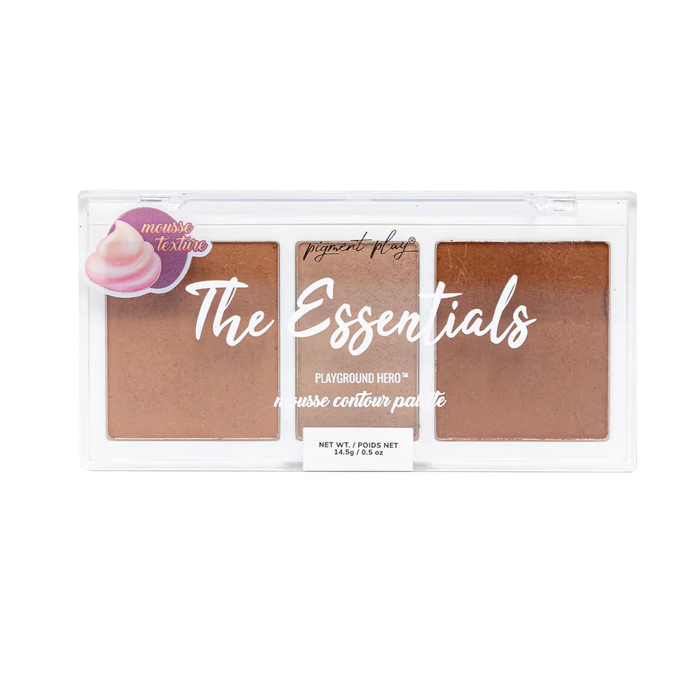 Pigment Play Mousse Contour Palette - The Essentials 4pc Set + 1 Full Size Product Worth 25% Value Free