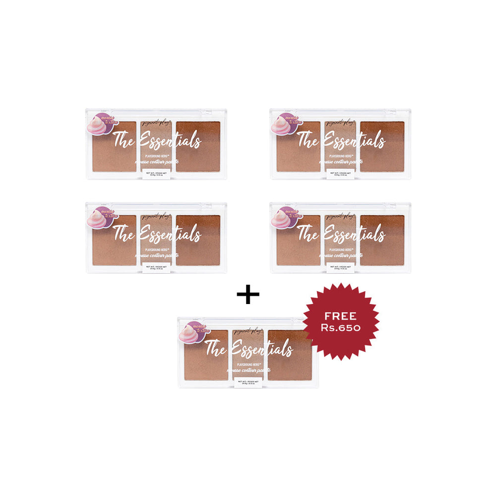 Pigment Play Mousse Contour Palette - The Essentials 4pc Set + 1 Full Size Product Worth 25% Value Free