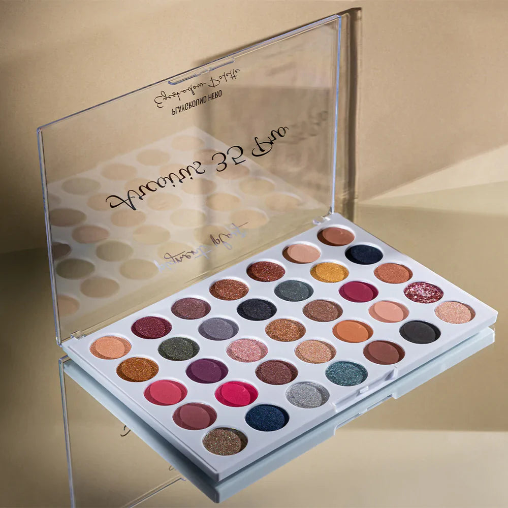 Pigment Play Playground Hero 35 Pro Arcoiris Eyeshadow Palette 4pc Set + 1 Full Size Product Worth 25% Value Free