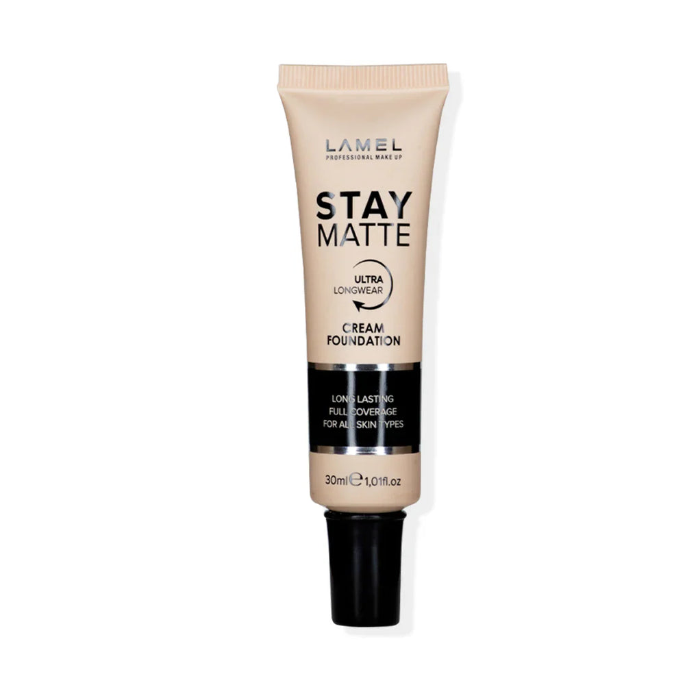 Lamel Foundation Stay Matte №402-Beige 4pc Set + 1 Full Size Product Worth 25% Value Free