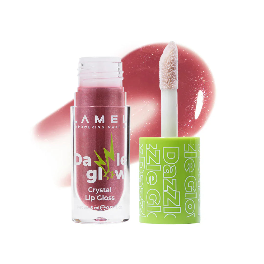 Lamel Crystal Lip Gloss Dazzle Glow 404-You-Can 4pc Set + 1 Full Size Product Worth 25% Value Free