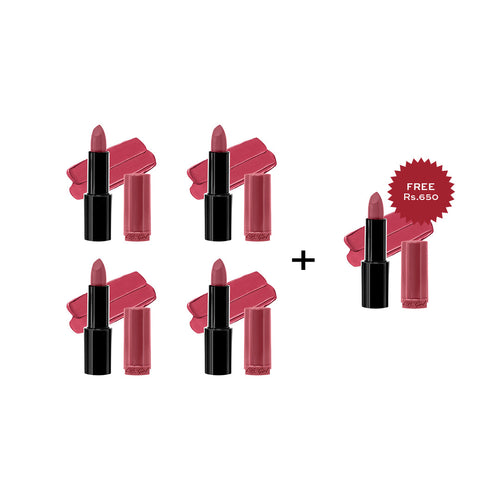 L.A.Girl Pretty & Plump Lipstick-Cupid'S Bow 4pc Set + 1 Full Size Product Worth 25% Value Free