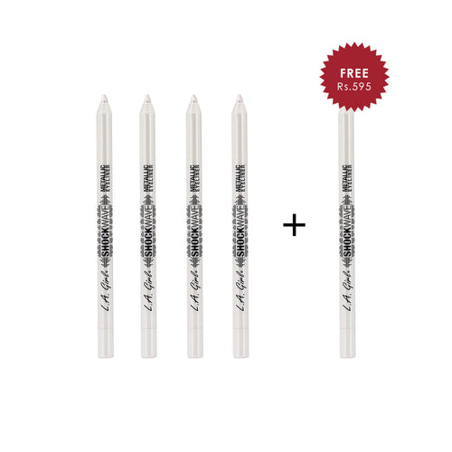 Shockwave Metallic Eye Liner - Snowflake 4pc Set + 1 Full Size Product Worth 25% Value Free