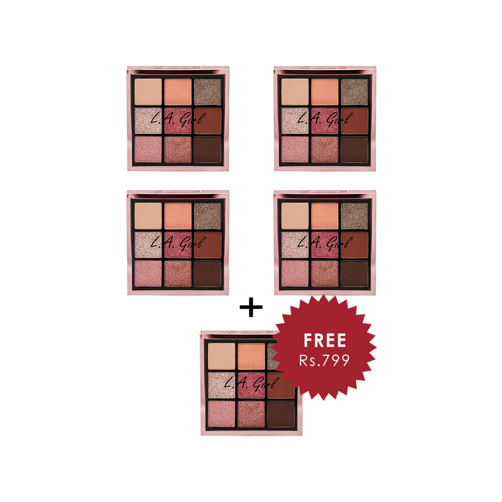 L.A.Girl Keep It Playful 9 Color Eye Palette-Playmate 4pc Set + 1 Full Size Product Worth 25% Value Free