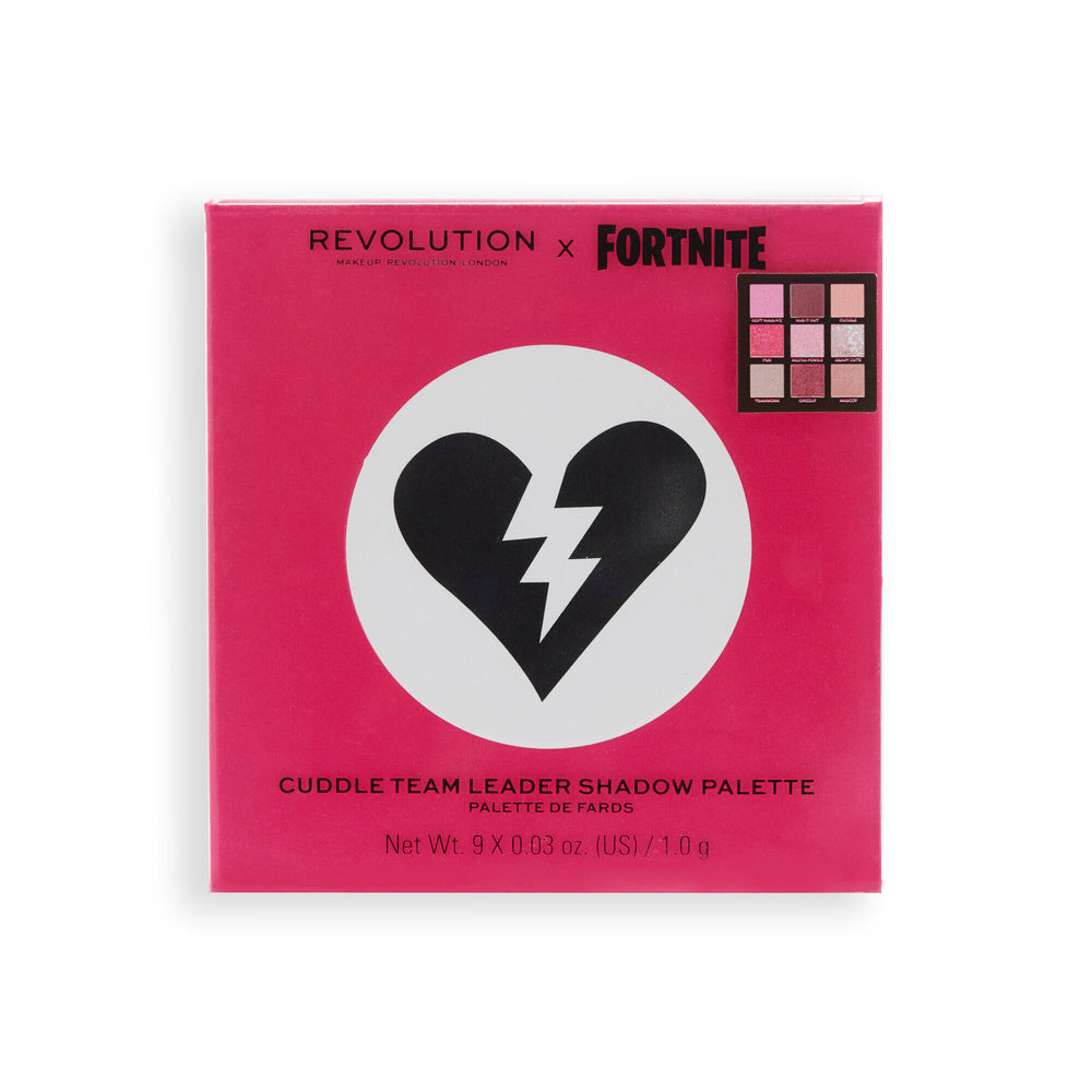 Makeup Revolution X Fortnite Cuddle Team Leader 9 Pan Shadow Palette 4pc Set + 1 Full Size Product Worth 25% Value Free
