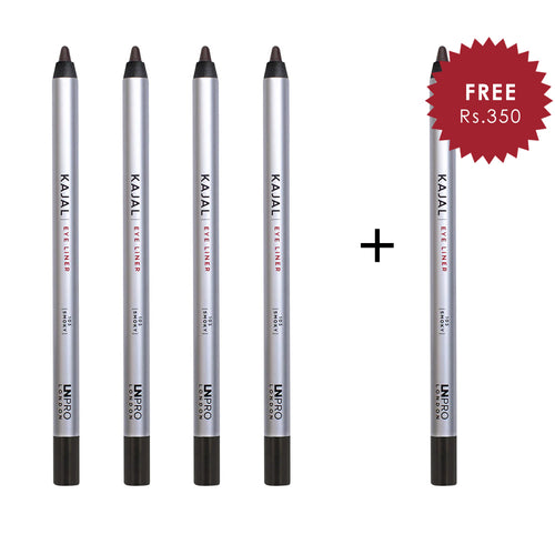 LN Pro Kajal Eye Liner Smoky-103 4pc Set + 1 Full Size Product Worth 25% Value Free