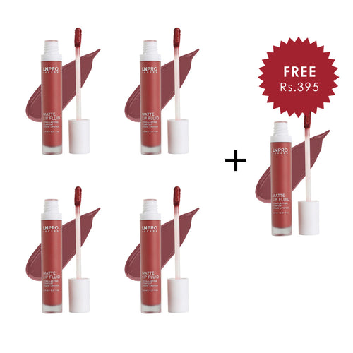 LN PRO Matte Lip Fluid Vintage-Rose-103 4pc Set + 1 Full Size Product Worth 25% Value Free