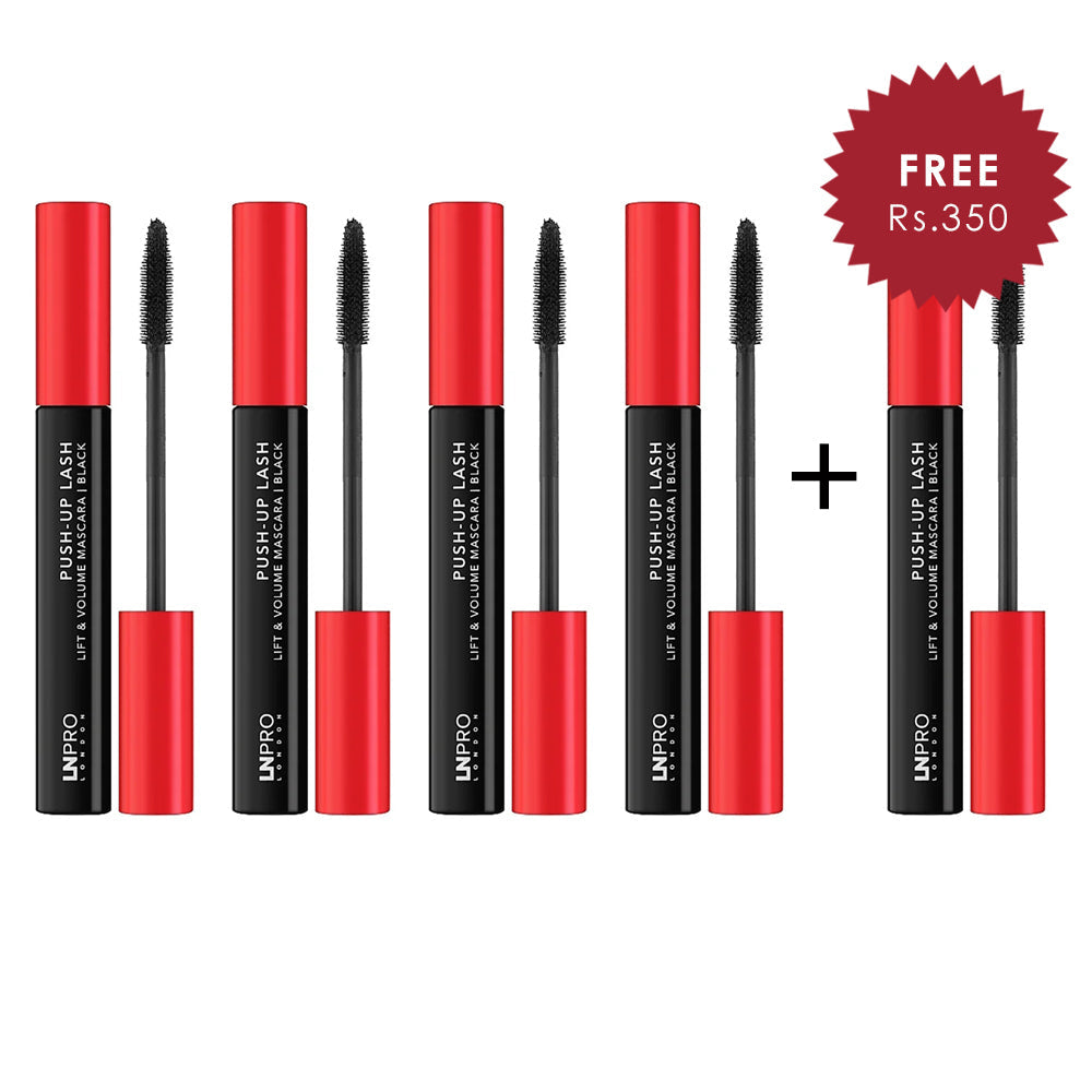 LN Pro Push-Up Lash Mascara 4pc Set + 1 Full Size Product Worth 25% Value Free