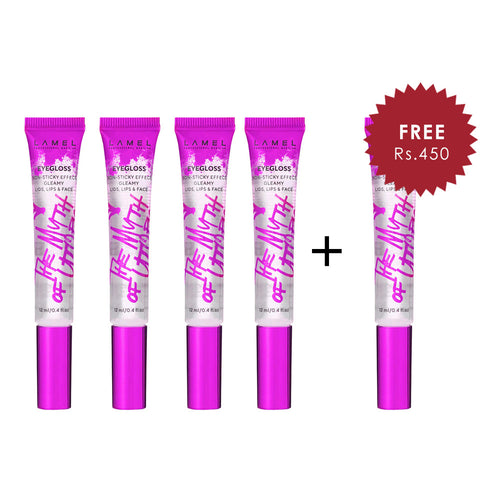 LAMEL The Myth of Utopia Eyegloss №401 4pc Set + 1 Full Size Product Worth 25% Value Free