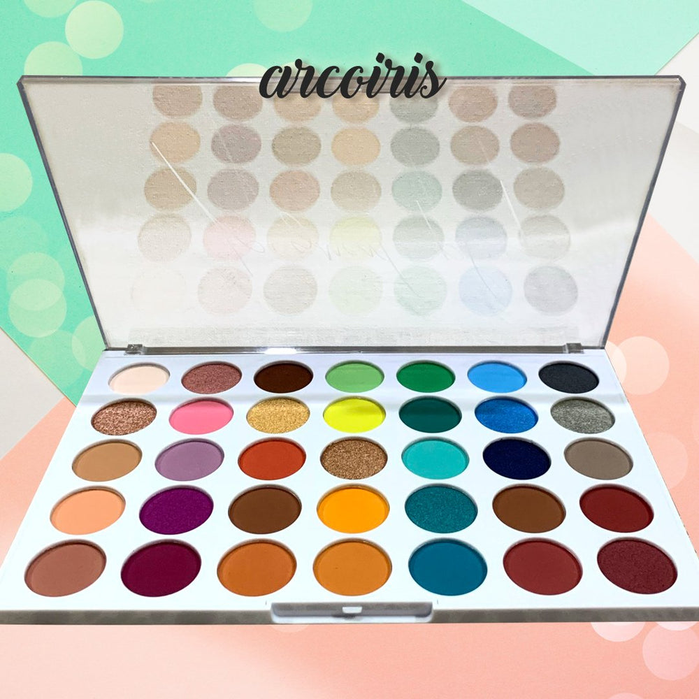 Pigment Play Playground Hero 35 Pan Shadow Palette – Arcoiris 4pc Set + 1 Full Size Product Worth 25% Value Free