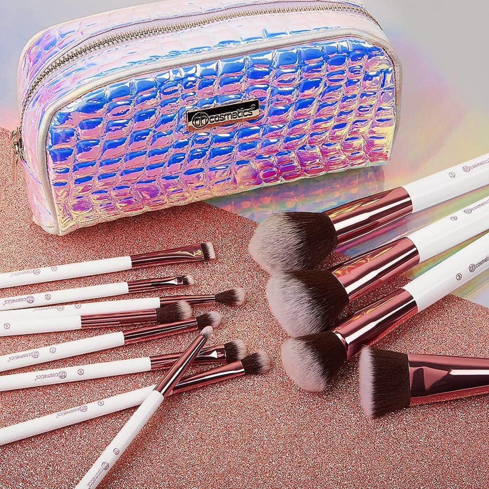 bh Crystal Quartz â€“12 Piece Brush Set 4pc Set + 1 Full Size Product Worth 25% Value Free