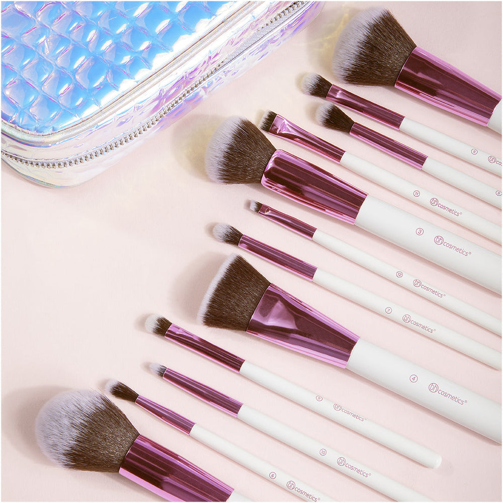 bh Crystal Quartz â€“12 Piece Brush Set 4pc Set + 1 Full Size Product Worth 25% Value Free