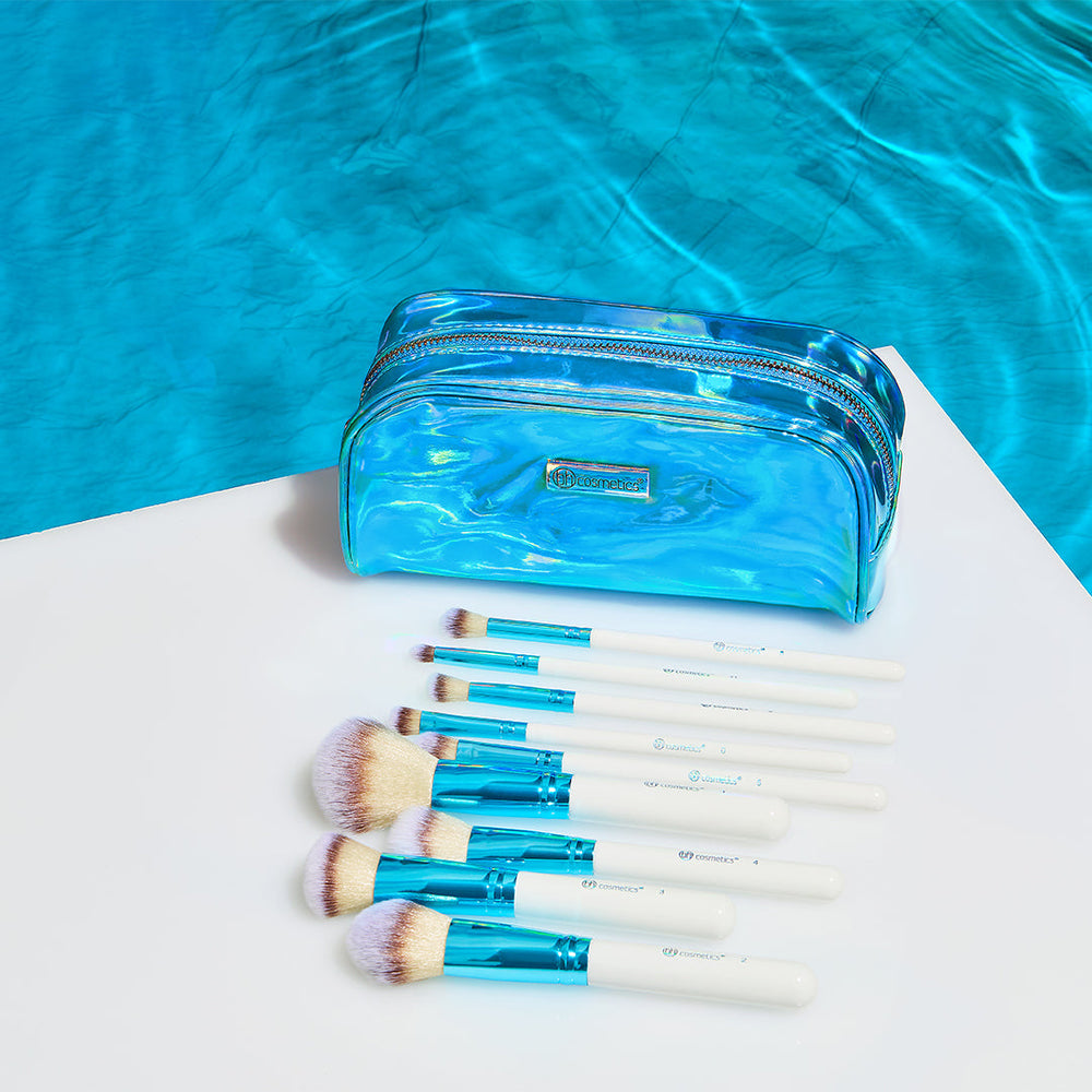 Poolside Chic - 12 Piece Brush Set  4pc Set + 1 Full Size Product Worth 25% Value Free