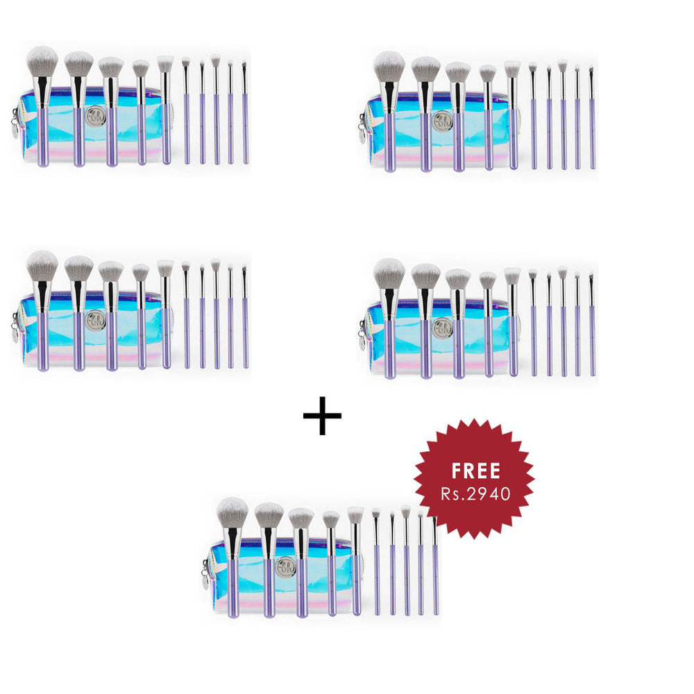 bh Hello Holo - 10 Piece Brush Set 4pc Set + 1 Full Size Product Worth 25% Value Free