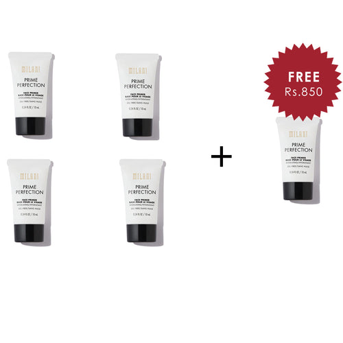 Milani Prime Perfection Hydrating Face Primer - Travel Size 4pc Set + 1 Full Size Product Worth 25% Value Free