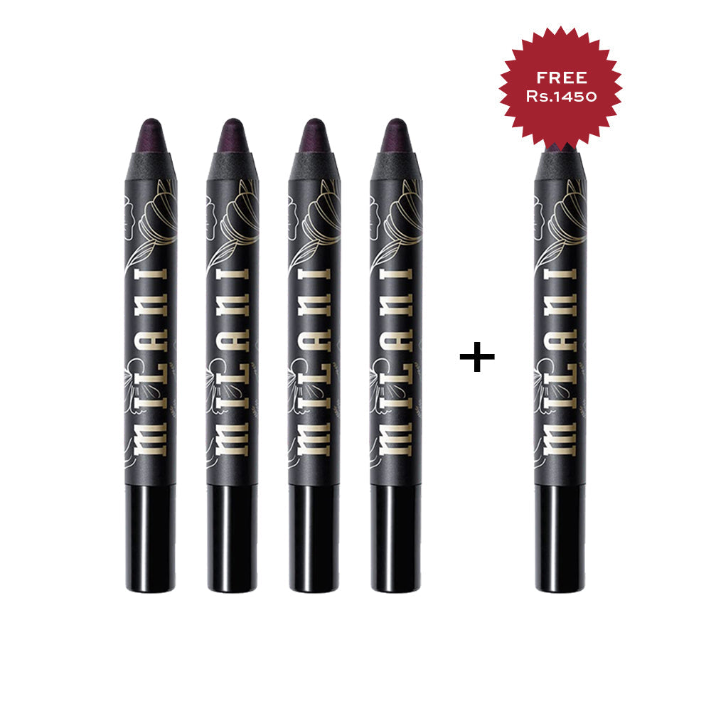 Milani Gilded Flora Eyeshadow Sticks 150 I Lilac You 4pc Set + 1 Full Size Product Worth 25% Value Free