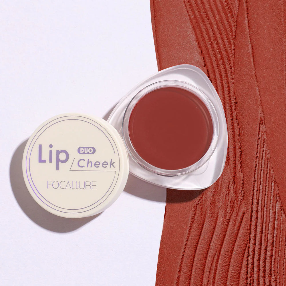 Focallure Creamy Lip & Cheek Duo-D05 4pc Set + 1 Full Size Product Worth 25% Value Free