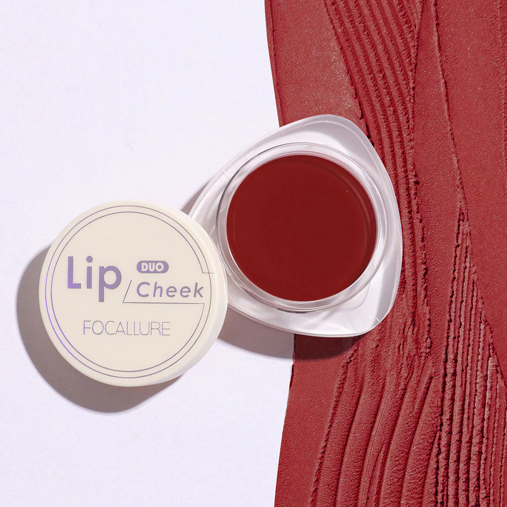 Focallure Creamy Lip & Cheek Duo-D08 4pc Set + 1 Full Size Product Worth 25% Value Free