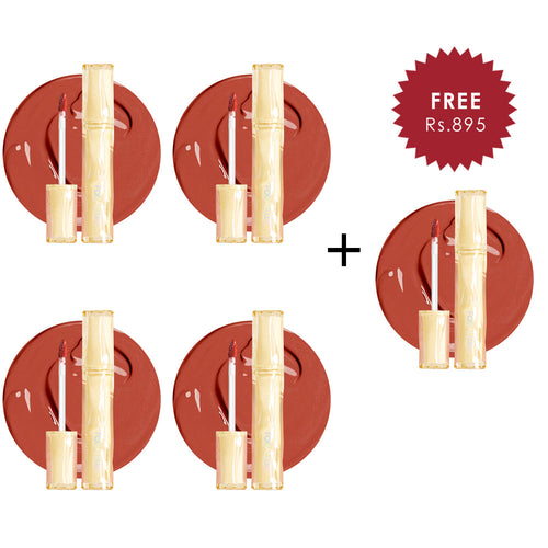 Focallure Color Lasting Lip Tint-#NU01 4pc Set + 1 Full Size Product Worth 25% Value Free