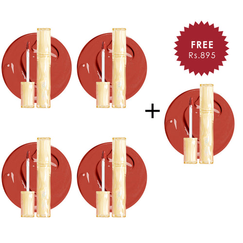 Focallure Color Lasting Lip Tint-#NU02 4pc Set + 1 Full Size Product Worth 25% Value Free