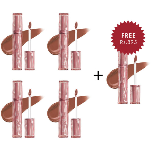 Focallure Airy Velvet Lipcream-#PK01 4pc Set + 1 Full Size Product Worth 25% Value Free