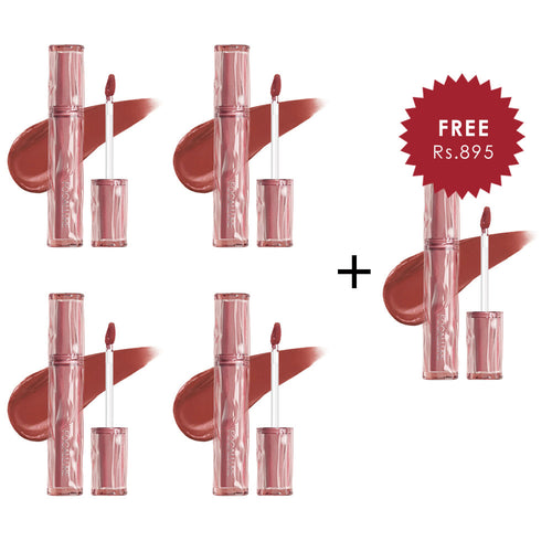 Focallure Airy Velvet Lipcream-#PK02 4pc Set + 1 Full Size Product Worth 25% Value Free