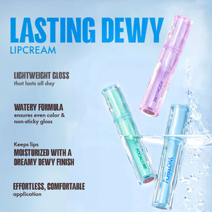 Focallure Lasting Dewy Lipcream-#NU01 4pc Set + 1 Full Size Product Worth 25% Value Free