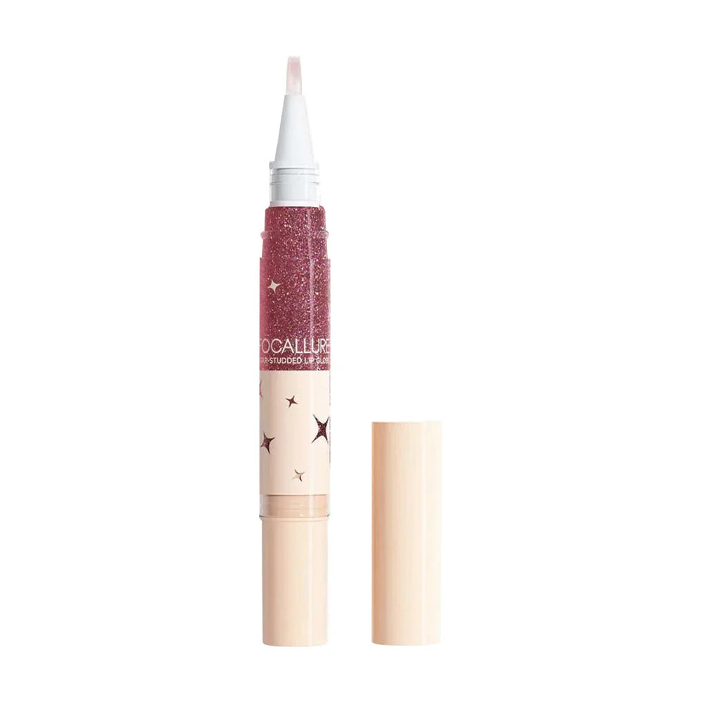 Focallure Star-studded Lip Gloss #PK02 Serendipity Berry 4pc Set + 1 Full Size Product Worth 25% Value Free