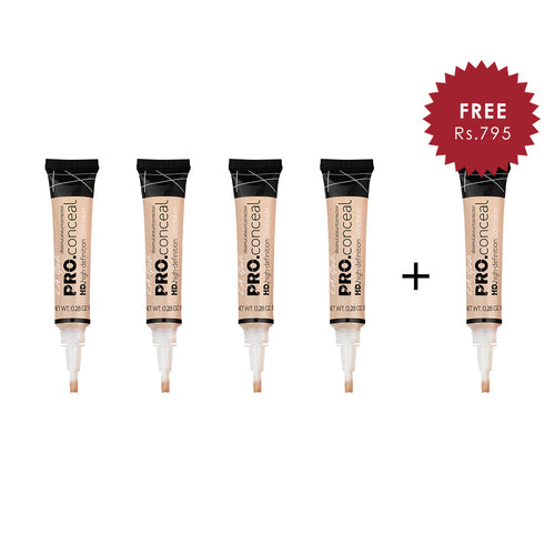 L.A. Girl Pro Conceal - Fairest 4pc Set + 1 Full Size Product Worth 25% Value Free