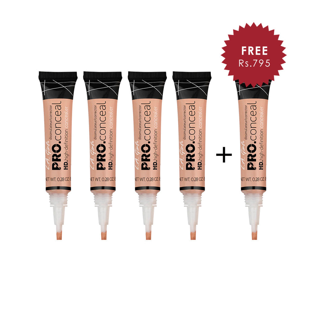 L.A. Girl Hd Pro Conceal-Buff 4Pc Set + 1 Full Size Product Worth 25% Value Free