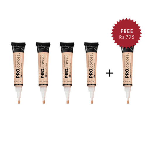 L.A. Girl Pro Conceal - Vanilla 4pc Set + 1 Full Size Product Worth 25% Value Free