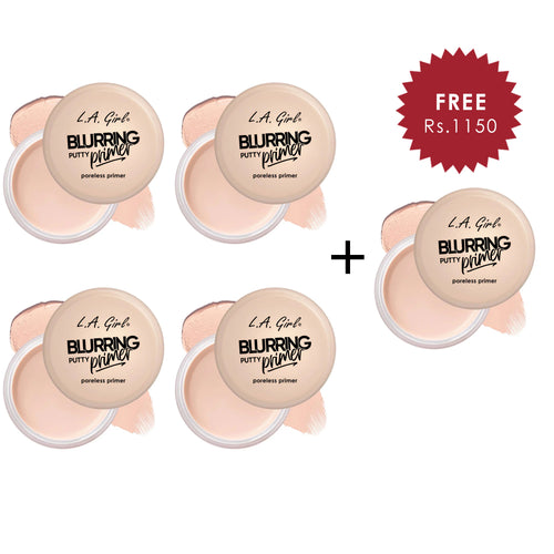 L.A. Girl Blurring Putty Primer-Translucent 4pc Set + 1 Full Size Product Worth 25% Value Free