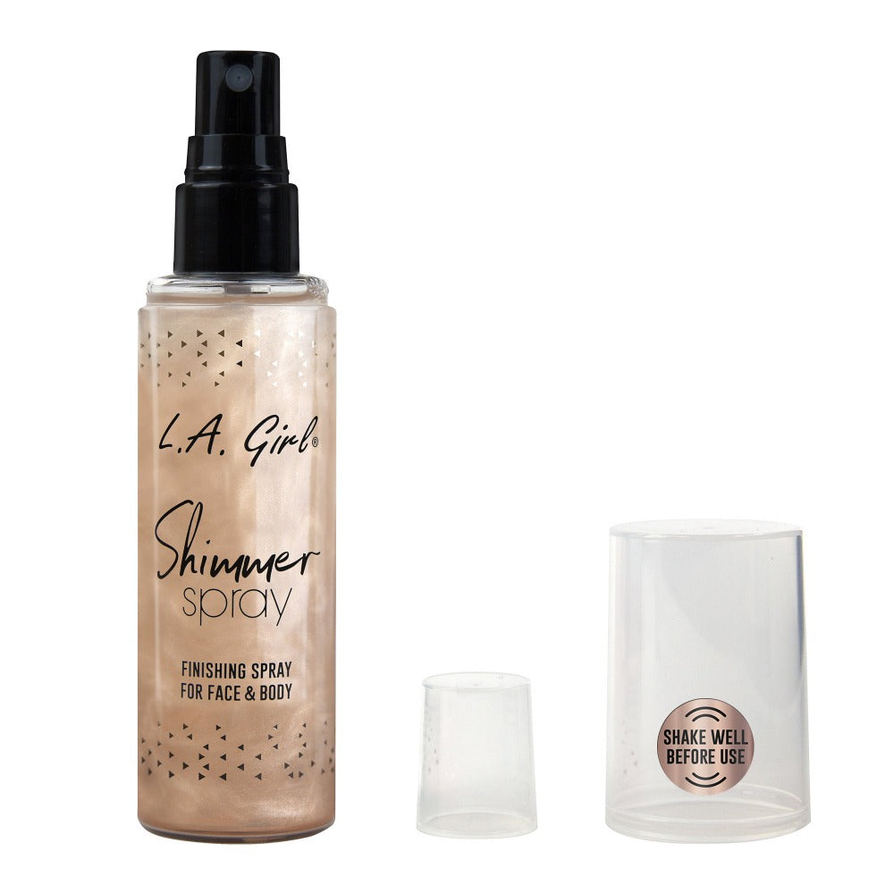 LA Girl Shimmer Spray - Rose Gold 4pc Set + 1 Full Size Product Worth 25% Value Free