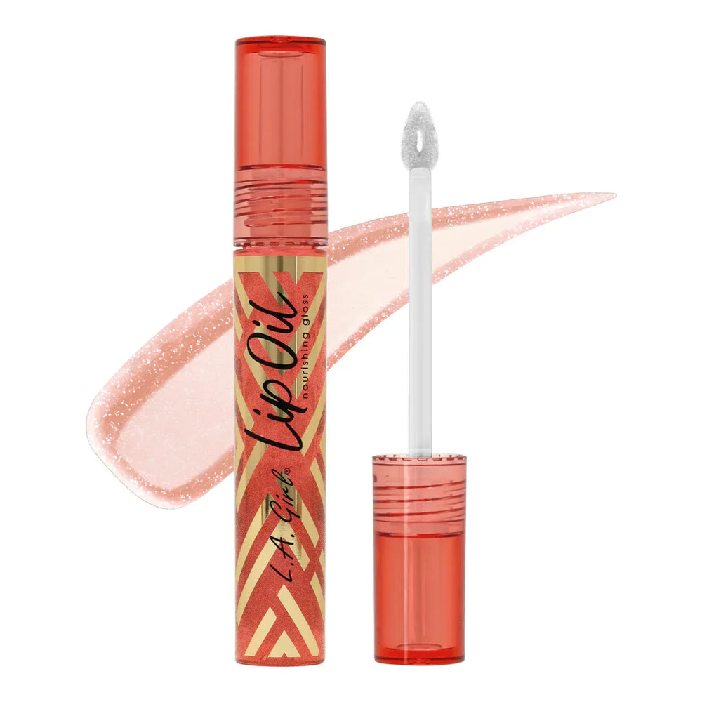 L.A Girl Lip Oil - Shimmer Grapefruit 4pc Set + 1 Full Size Product Worth 25% Value Free