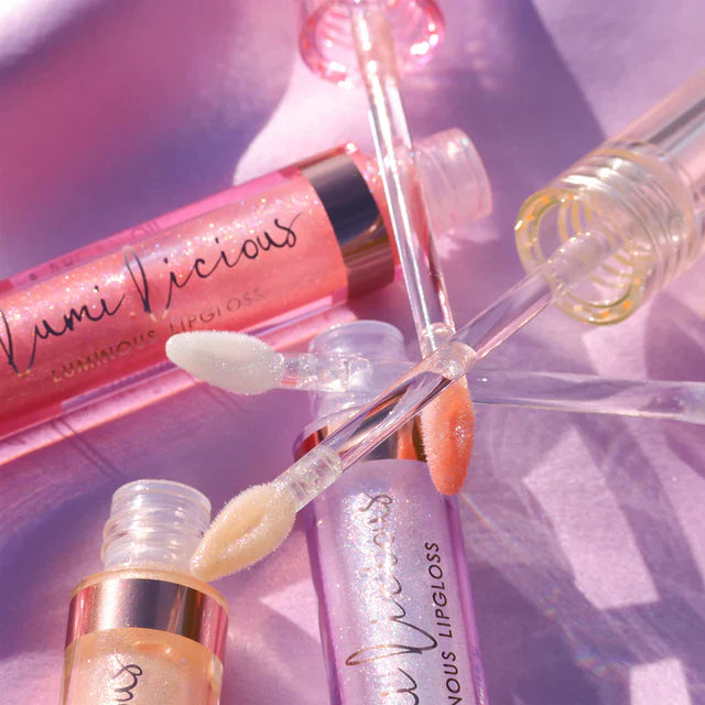 L.A. Girl Lumilicious Luminous Lip Gloss Champagne 4pc Set + 1 Full Size Product Worth 25% Value Free