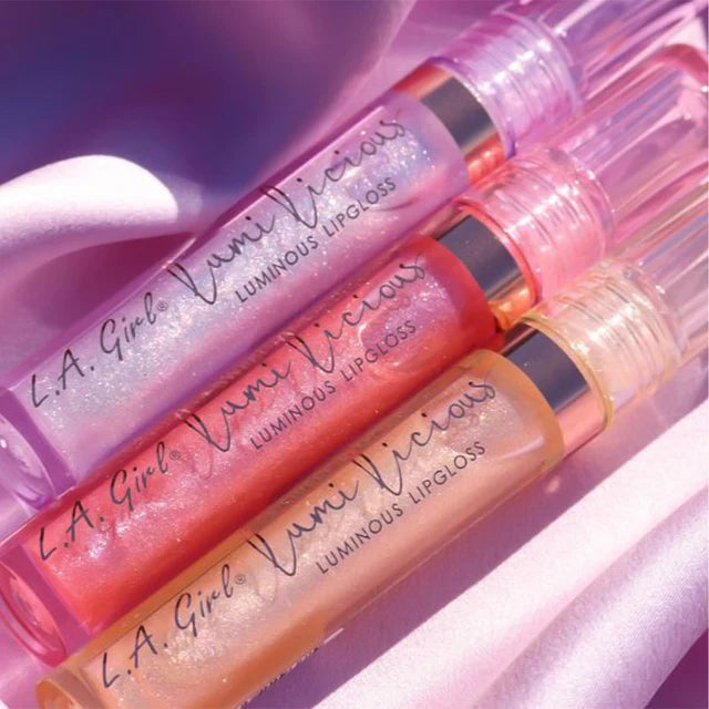 L.A. Girl Lumilicious Luminous Lip Gloss Champagne 4pc Set + 1 Full Size Product Worth 25% Value Free