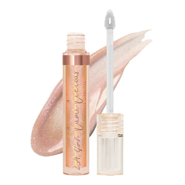 L.A. Girl Lumilicious Luminous Lip Gloss Champagne 4pc Set + 1 Full Size Product Worth 25% Value Free