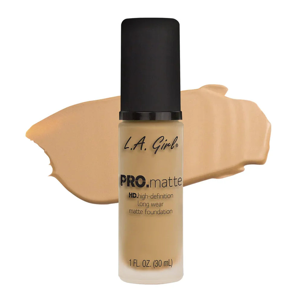 L.A. Girl Hd Pro.Matte Foundation-BEIGE 4Pc Set + 1 Full Size Product Worth 25% Value Free