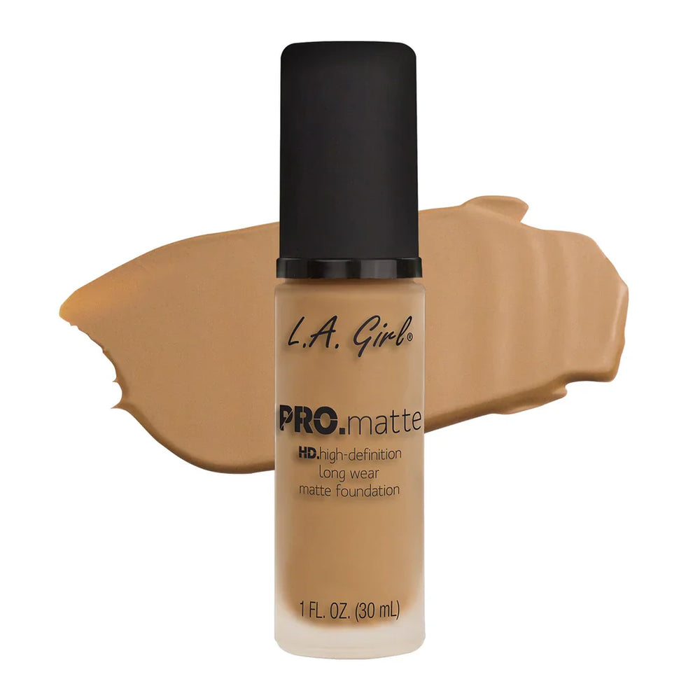 L.A. Girl Hd Pro.Matte Foundation-Medium Beige 4Pc Set + 1 Full Size Product Worth 25% Value Free