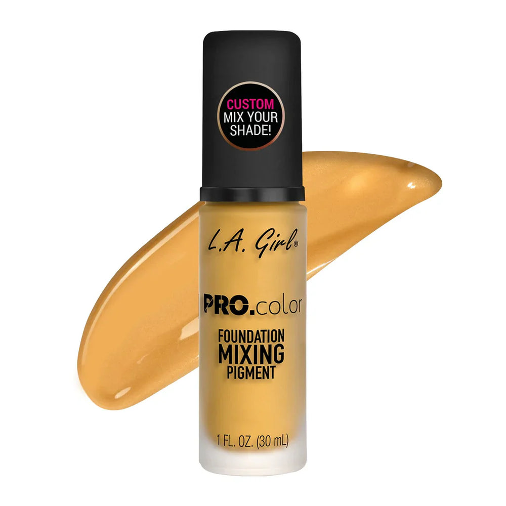 L.A Girl Pro Colour Foundation Mixing Pigment -Yellow 4pc Set + 1 Full Size Product Worth 25% Value Free