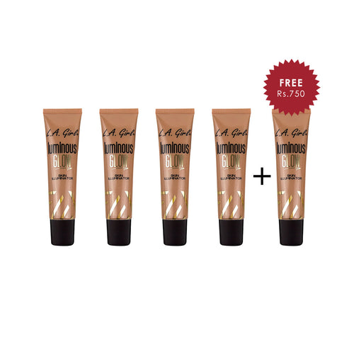 L.A Girl Luminous Glow - Sunlit 4pc Set + 1 Full Size Product Worth 25% Value Free