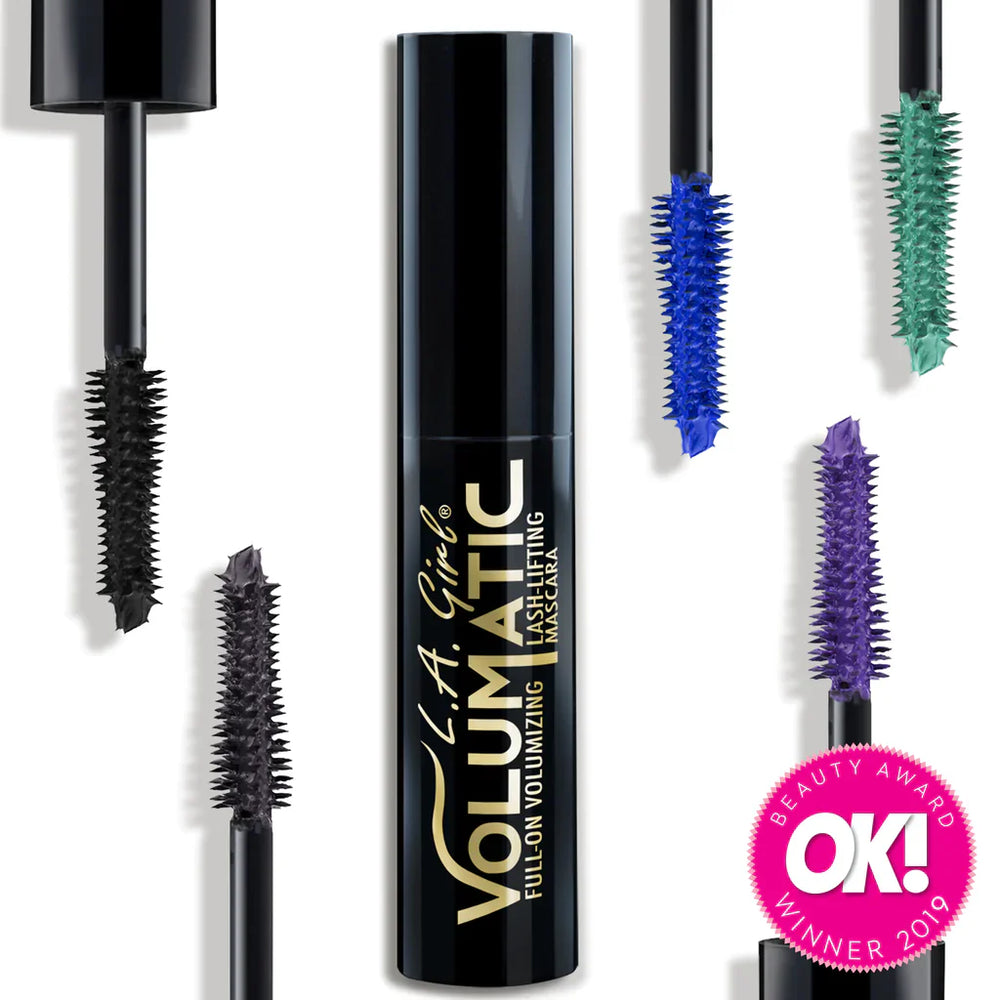 L.A Girl Volumatic Mascara - Bright Blue 4pc Set + 1 Full Size Product Worth 25% Value Free