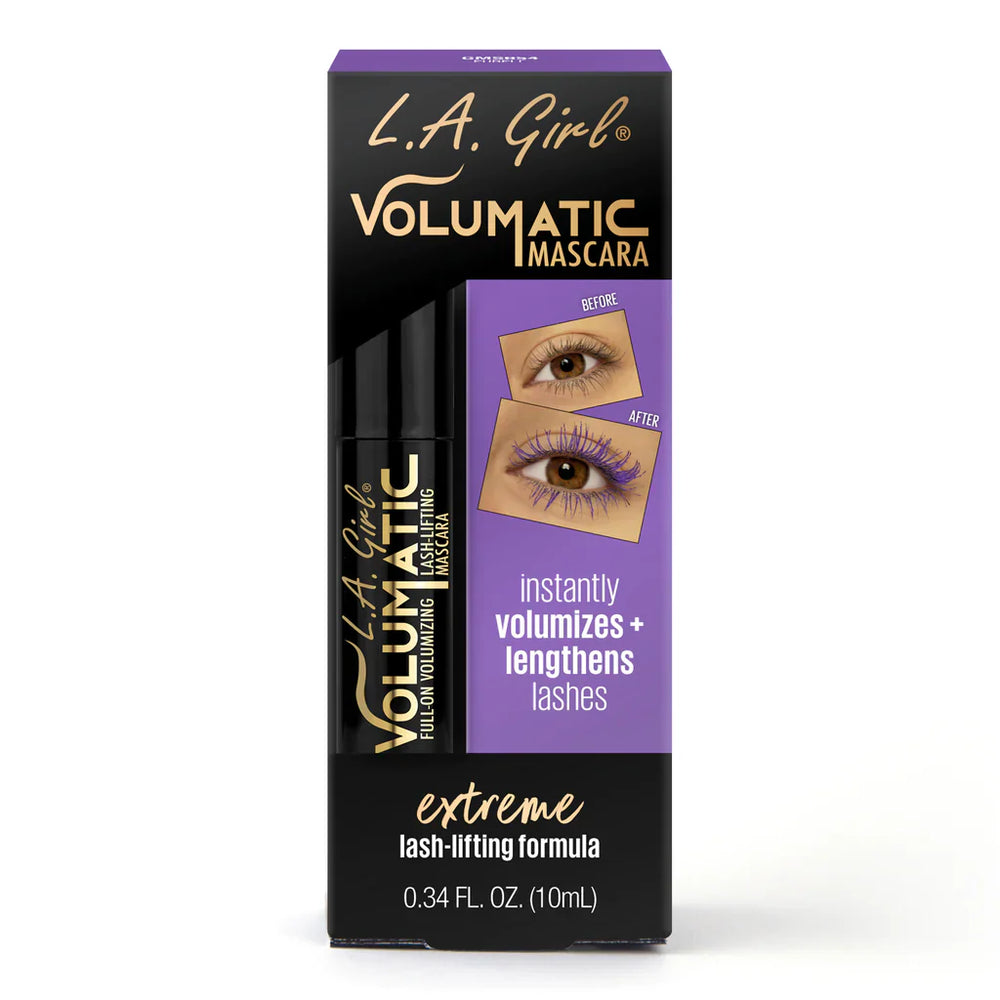 L.A Girl Volumatic Mascara - Purple 4pc Set + 1 Full Size Product Worth 25% Value Free