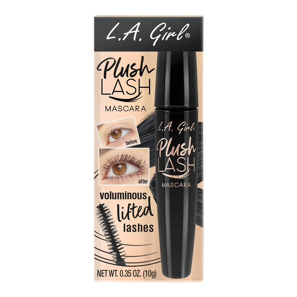 L.A Girl Plush Mascara - Blackest Black 4pc Set + 1 Full Size Product Worth 25% Value Free