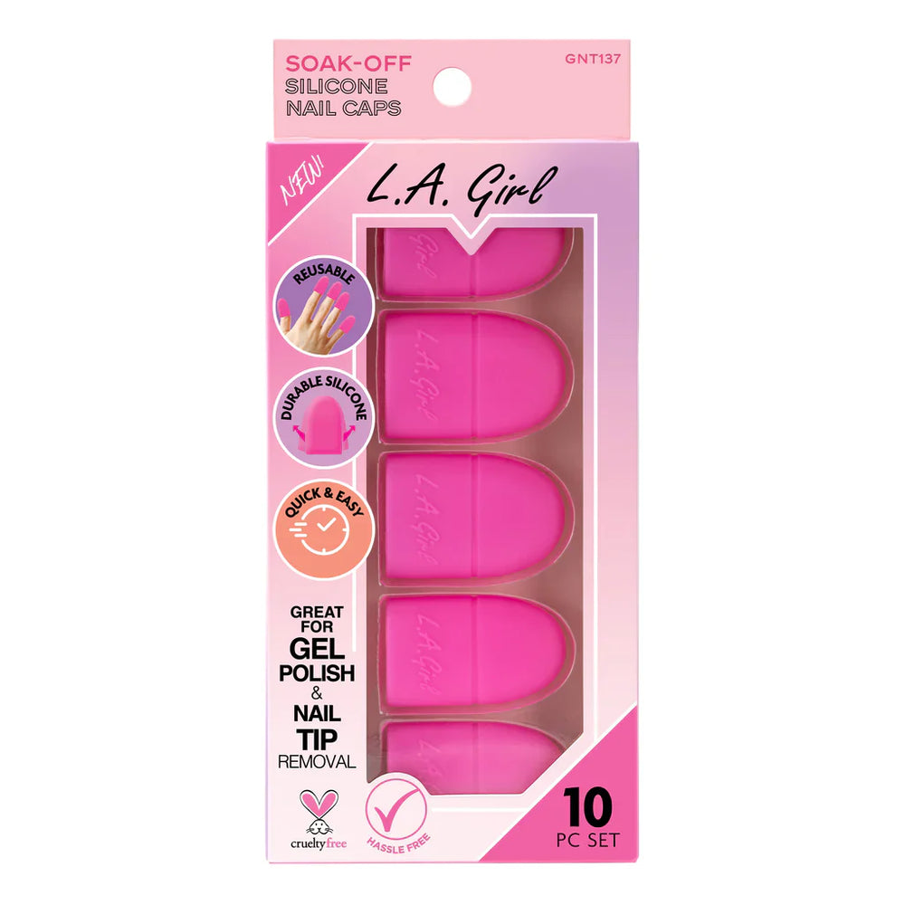 L.A.Girl Soak-Off Silicone Nail Cap -10Pc 4pc Set + 1 Full Size Product Worth 25% Value Free