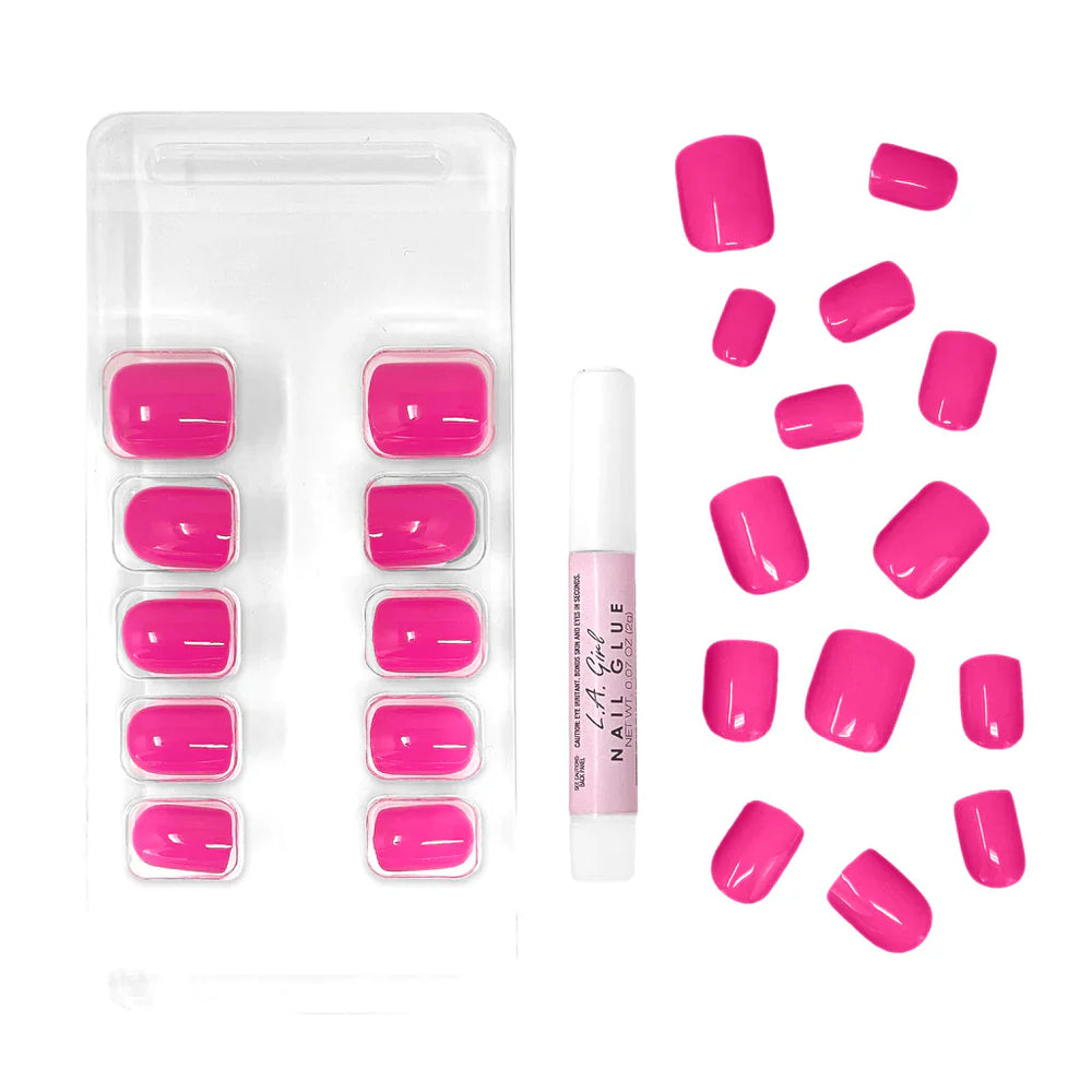 L.A.Girl Oh So Shiny Artificial Nail Tips-Wildest Dream -25 Pc Kit 4pc Set + 1 Full Size Product Worth 25% Value Free