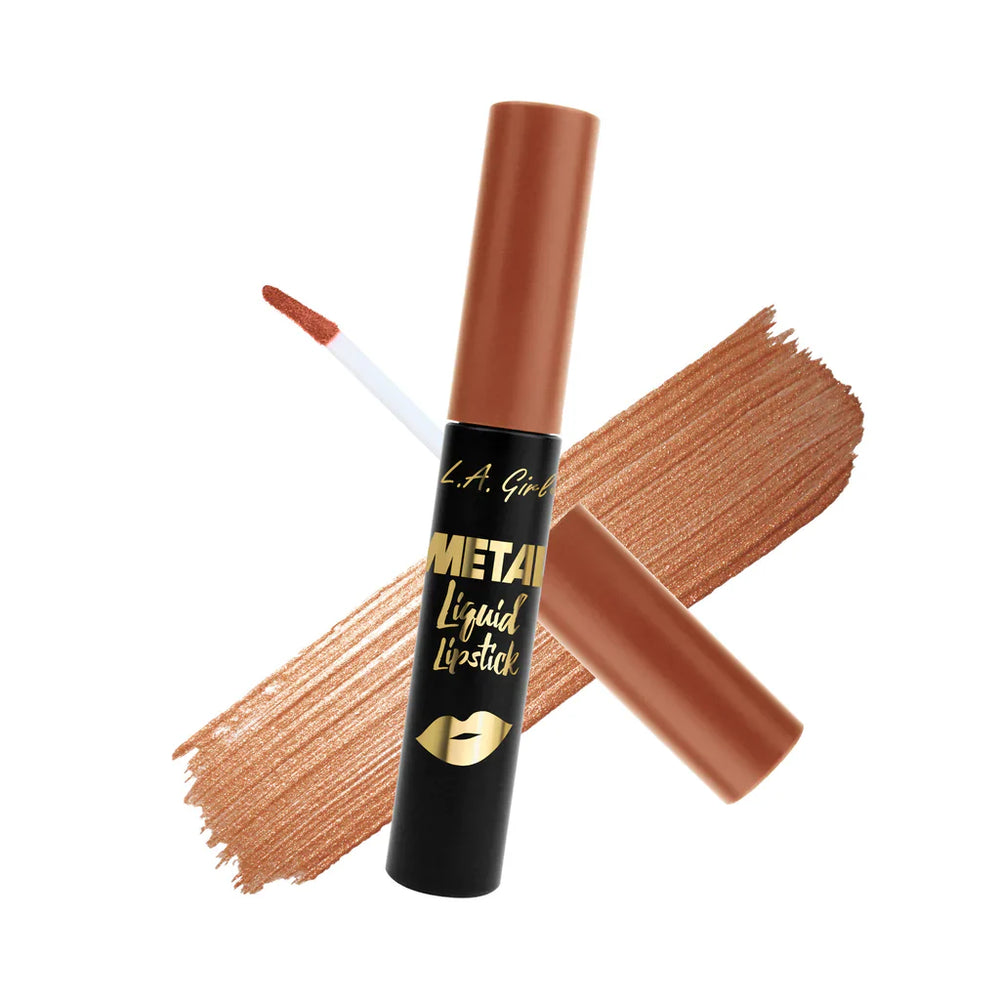 L.A. Girl  Metal Liquid Lipstick-Copper 4Pc Set + 1 Full Size Product Worth 25% Value Free