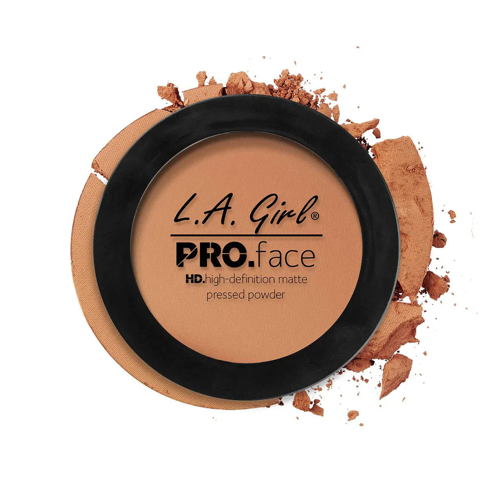 L.A. Girl HD Pro Face Pressed Powder - Warm Carmel 4pc Set + 1 Full Size Product Worth 25% Value Free