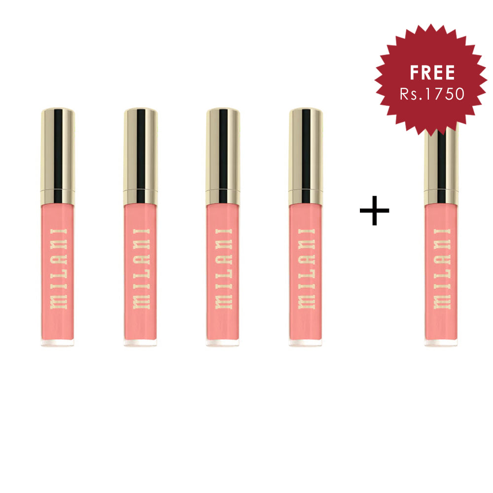 Milani Stay Put Liquid Lip Longwear Lipstick Glow Up 4pc Set + 1 Full Size Product Worth 25% Value Free